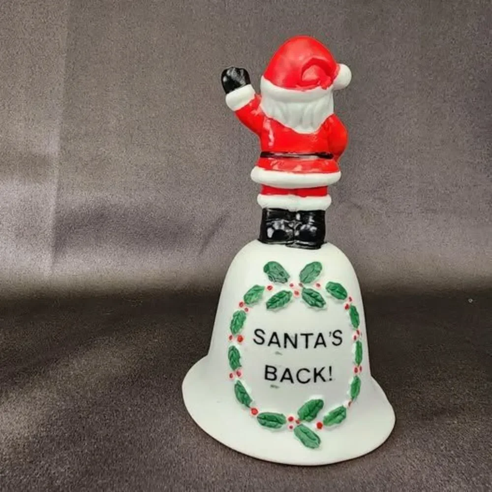 Vintage House of Lloyd Santa's Back Bell 1986